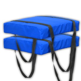 Bradley 2 Pack Type IV Boat Cushion USCG Approved Throwable Flotation Device; Coast Guard Approved Throw Preserver with Foam Cushion; throwable Boat Cushion Safety Device Royal Blue