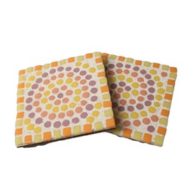 Crafty You Crafty Me - Mosaic Coasters Craft Kit (Yellow), Arts and Crafts Activity Gift for Beginners, Made in UK