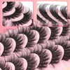 Ahrikiss Lashes Fluffy False Eyelashes D Curl 8D Volume Fake