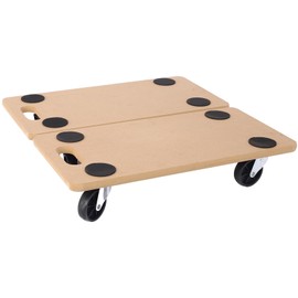 ESPIDOO Heavy Duty Furniture Moving Dolly: 500 Lbs Capacity Wood Rolling Mover with Wheels - 2pcs 22.8"x11.2" Platform for Piano Couch Fridge & Heavy Items Transport