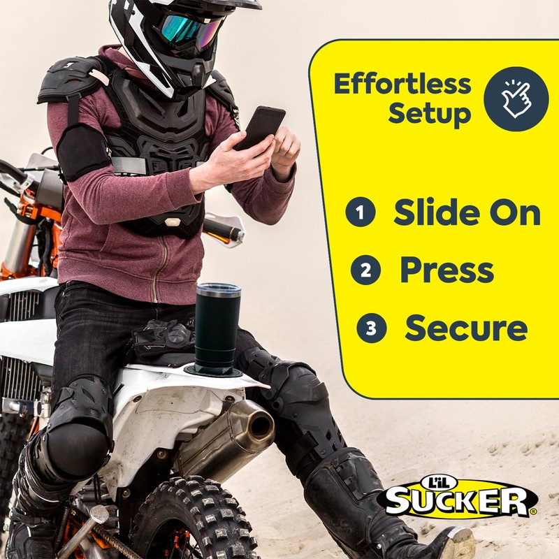 Lil Sucker Suction Cup Holder – Universal Drink Holder for
