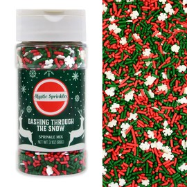 Mystic Sprinkles Christmas Holiday Jimmy Sprinkle Mixes (Dashing Through the Snow! 3.1oz)