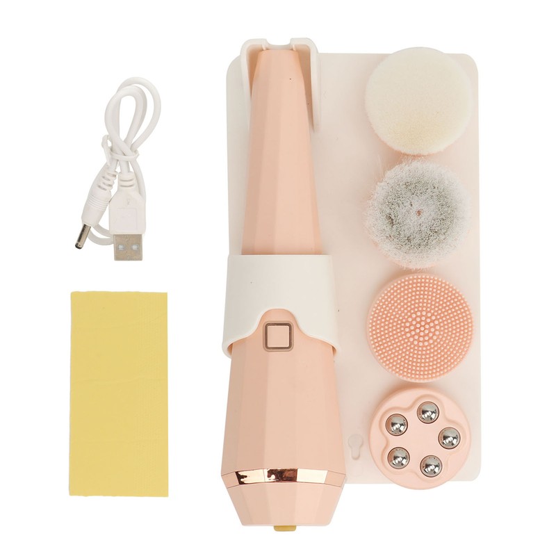 Electric Facial Cleansing Brush 3 Levels Rechargeable Improve Skin Elastic