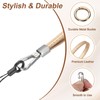 sourcing map Smooth Leather Wristlet Strap, Prevent Drop Wrist Lanyard