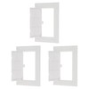 PATIKIL 6x4 Inch Removable Hinged Access Panel, 3Pcs ABS Plumbing
