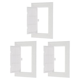 PATIKIL 6x4 Inch Removable Hinged Access Panel, 3Pcs ABS Plumbing Access Doors Easy Wall Hole Cover for Drywall Plumbing Electrical Cables Wiring, White (150x100mm)