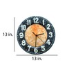 Eangee Home Design 13 Inch Diameter Wall Clock with Black