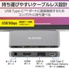 Elecom DST-C25SV USB Type-C Hub Docking Station USB PD Support