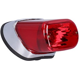 Luz Trasera de Motocicleta, Luz Trasera de Freno de Motocicleta ABS Rojo Reparación de Repuesto Apto para YMH Virago XV250 / XV400