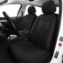 Pariitadin Car Seat Covers Full Set, Washable and Breathable Premium Cloth Automotive Vehicle Seat Cover for Car Interior, Universal Fit for Most Cars, Sedan, Truck, SUV(Black)