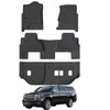 AltraVos Floor Mats for 2015-2020 Chevy Suburban Only 8 Seats(2nd