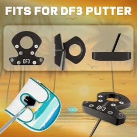 LZFAN Golf Club Head Cover Golf Head Cover Driver Headcover Fairway Wood Headcover Hybrid Club Head Cover Golf Blade Mallet DF3 Putter Cover Coco