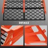 A-Premium Orange Plastic Gas Tank Side Covers with Grill Compatible