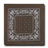 Kaiser Collection Double Sided Paisley Bandanas (1 Dozen), Brown, 22x22