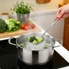 4 Pezzi Colino per Fonduta in Acciaio Inox, Schiumarola con