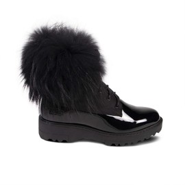 Cloud Nine Sheepskin Patent Leather Boots for Women
