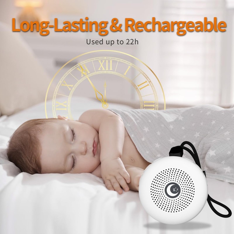 Sleepbox Sleep Sound Machine Portable Noise Machine with 30 Soothing