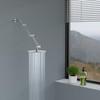 LORDEAR Shower Extension Arm 16 Inch,Foldable Shower Head Extension Chrome,Adjustable