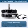 Criditpid F0510B2944, F0510B2497 Power Vent Attic Fan Motor Replacement for