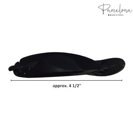 Parcelona Pinzas para El Cabello Francesas Elegantes, Grandes, de Celuloide de 11,5 Cm, Antideslizantes, Sin Metal, de Sujeción Fuerte, para Mujer, Pa