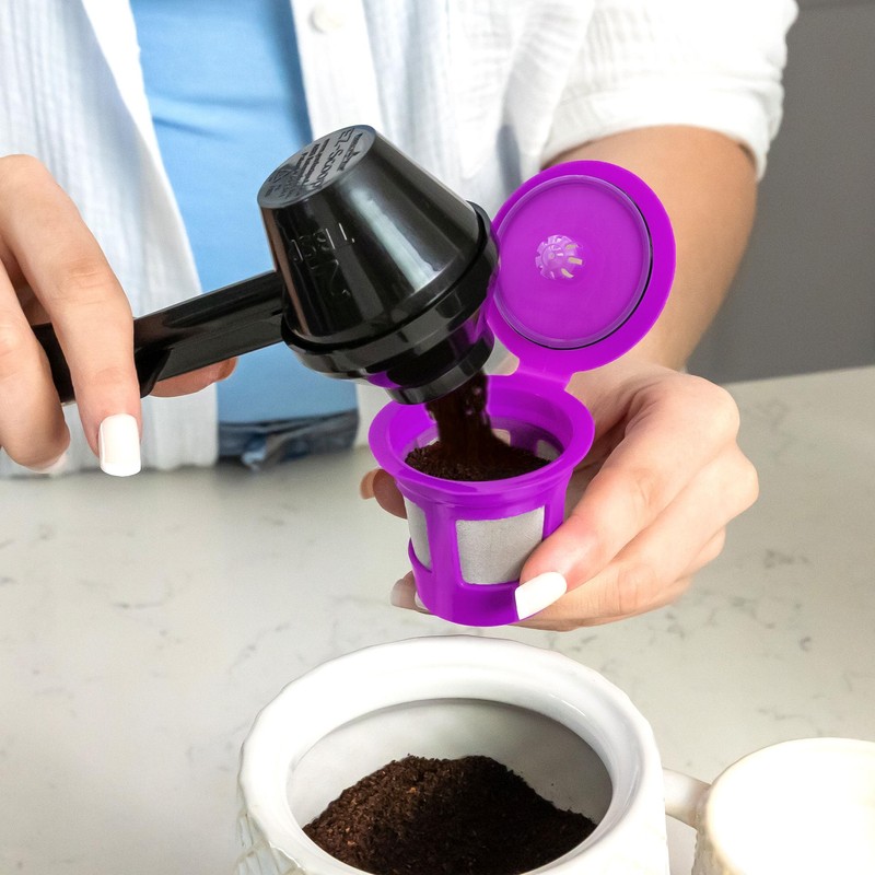 2-Item Bundle: 4-Pack Cafe Save 1-Stream Reusable K Cup Coffee