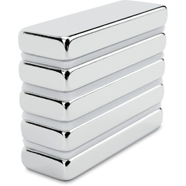 Sensei Neodymium Magnets Rectangular 30 x 10 x 4 mm Very Strong Neodymium Rod Magnets 5.4 kg Load Capacity Pack of 5