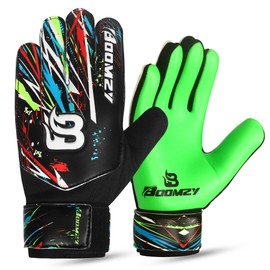 ZASH Goalkeeper Gloves for Kids, Youth & Adult Football Soccer Goalie Gloves with 4-mm Latex Palm and Double Wrist Protection (Green Fluroscent, Size 3 Suitable for 5 to 6 Year Old)