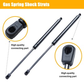 Dekalaii 2 Pcs 17 Inch 35 lbs Prop Gas Struts Lift Springs Rod Struts Truck Cap Camper Shell Tonneau Cover Window Lift Support Truck Pickup Toolbox ATV Vehicle C16-02648 C1602648