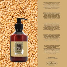 100% Pure Natural Cold Pressed Organic Sesame Oil | Vegan, Gluten Free, Non-Toxic | Massage Oil, Skin & Hair Care | 250 ml, Neutral Odour, No Greasy Residue