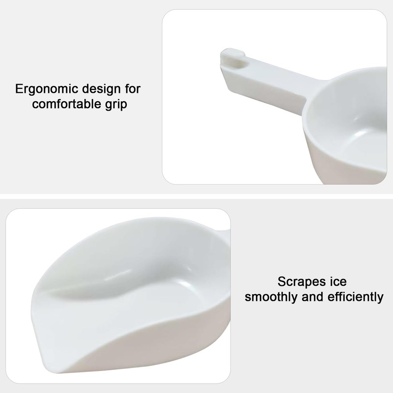 Mini Ice Scoop 6 OZ, Super Durable, Food Grade PP