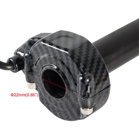 Surron Throttle Handle Imitation Carbon Fiber Throttle Grips Quick Twister with Throttle Cable Throttle Kit for Electrice Dirt Bike Sur-Ron/Surron/Light Bee/Sur Ron S/Surron X / X160 / X260