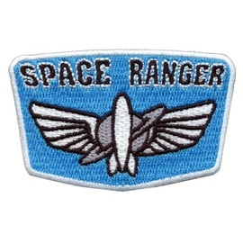 Space Ranger Badge Patch Movie Wings Embroidered Iron On