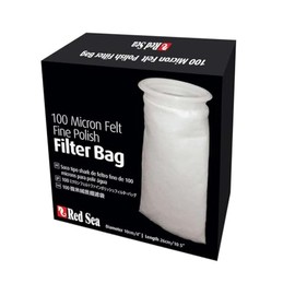 Red Sea Reef 100/225 Micron Filter Bag, Filter Bag - 10 cm Diameter (100 Micron Fine Fabric Bag (Made of Felt)