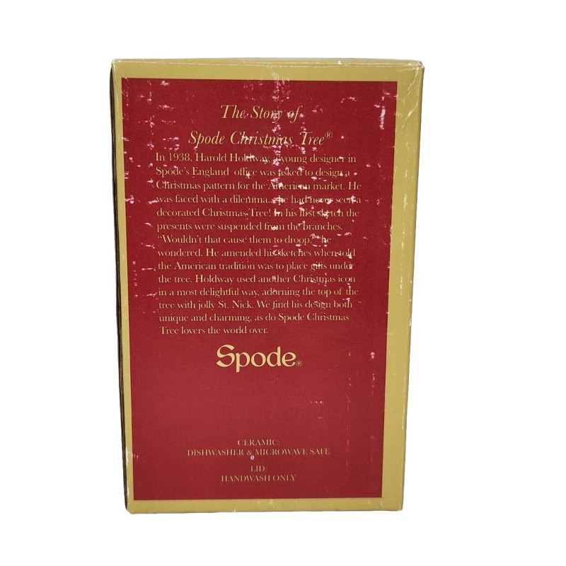 Spode Christmas Tree Ceramic Travel Mug with Silcone Lid in