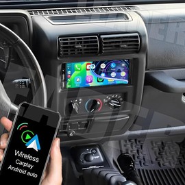 2+32G Android 13 Car Stereo Radio fits for 1994–2002 Dodge Ram 1500 2500 3500 for Cirrus 1995-2000 for Chrysler Town & Country 1990-2000 6.8 Touch Screen Car Stereo w/Carplay Android Auto GPS WiFi