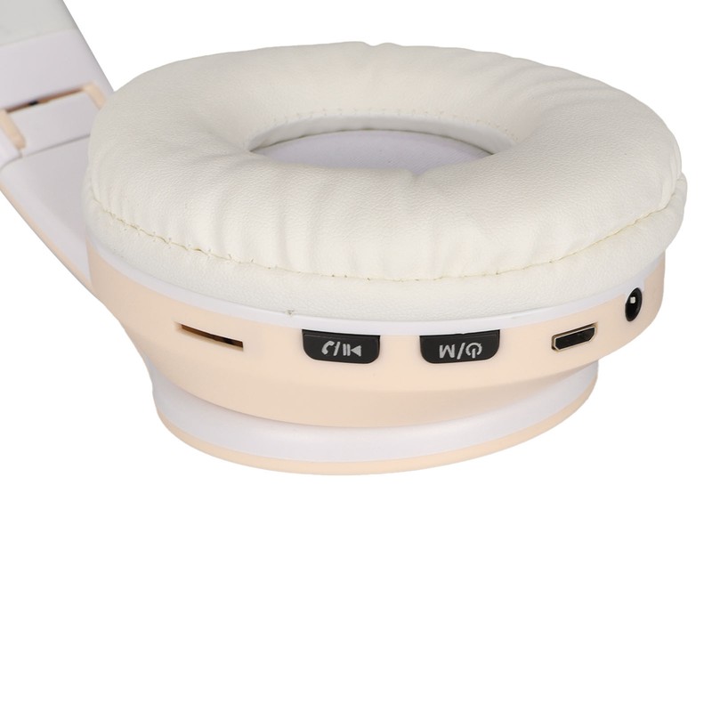 Glowing Cat Ears Bluetooth Headphone Bass Foldable Wireless Headwear Breathing