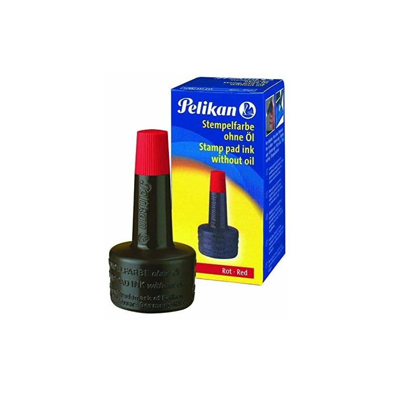 Pelikan Pelikan 351221 Stempelfarbe 4K, ohne Öl, 28 ml, rot