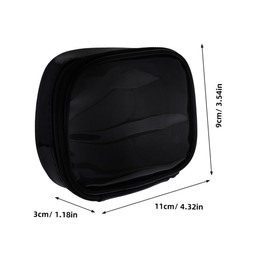 VICASKY 2pcs Zipper Makeup Bag Small Portable Toiletry Pouch for Travel Cosmetic Organizer for Women for DIY Eyewear Case