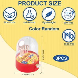 GUOYOU 12 Pieces Mini Basketball, Flipper Basketball, Finger Shooting Toy, Small Toy Basket Throw, for Boys and Girls, Children's Party, Birthday Party Bags, Party Bags, Party Favours