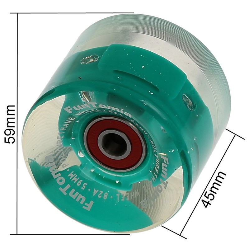 FunTomia 4 x Miniboard / Skateboard Wheels 59 x 45