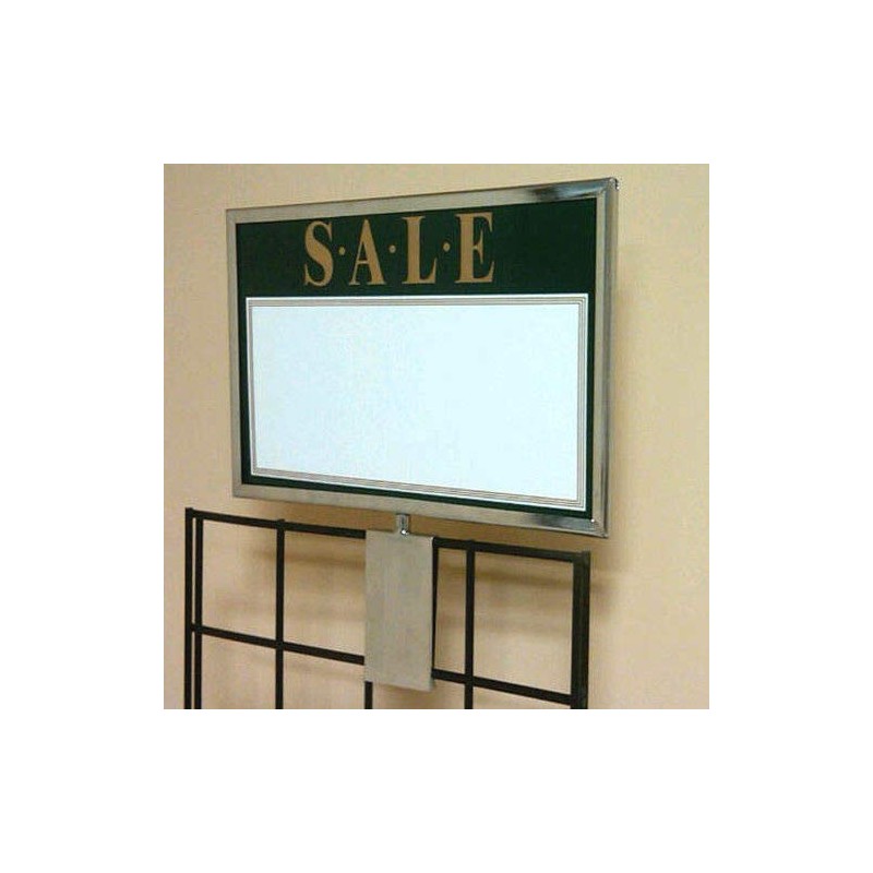 Gridwall Sign Holder, 7" x 11" Card Holder for &