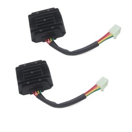ZOOKOTO 2PCS 4 Wires 12V Voltage Regulator Rectifier for GY6 125cc 150cc 250cc ATV Dirt Bike Go Kart Moped and Scooter