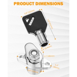 PBYMT 2 Keys Saddlebag Lock Set Saddle Hard Bag Compatible for Harley Touring Road King Electra Glide Street Glide Tour Gide 1993-2013