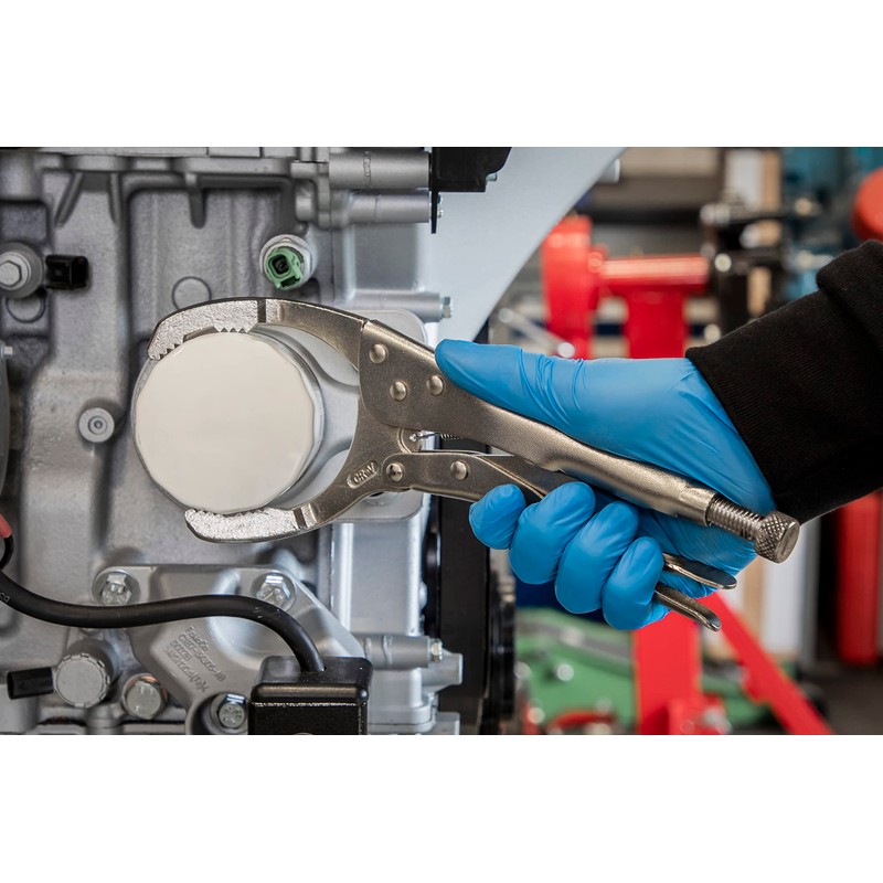 Sealey Oil Filter Locking Plier Angled, 45-130mm - AK6423