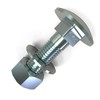 AUPROTEC M6 Carriage Bolts Round-Head Screws + Nuts and Washers