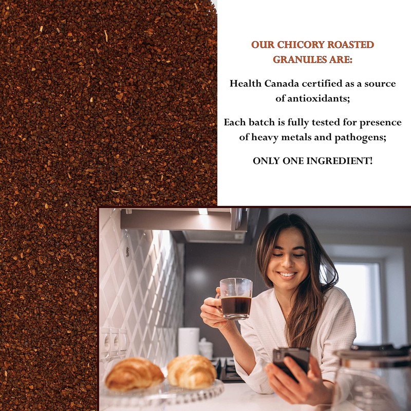 Foothills Naturals Chicory Root Roasted Granules Organic – 1 Pound