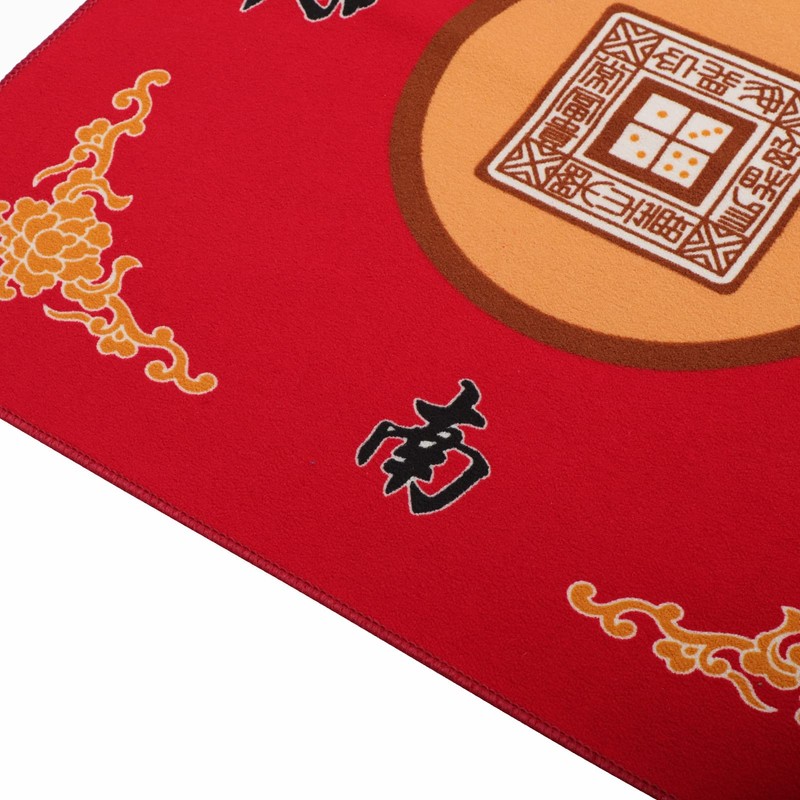 Mahjong Mat with 3 Dice, Anti Slip and Noise Reduction