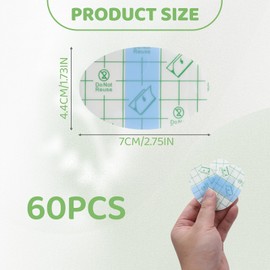 60pcs Ear Covers for Shower Waterproof Ear Stickers Ear Patches Protection Clear Earring Covers for Swimming Surfing Snorkeling Water Sports Breathable Ear Cover for Baby Kids Adults