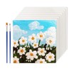 SwirlColor Canvas for Painting, 10 x 10 cm, White Blank