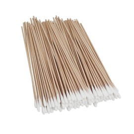 Baluue Multi-purpose Cotton Swabs Pcs Cm Long Single Head Australian Cotton Wooden Handle for Home and Travel